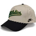 cap-izliekta-beige-snapback-rise-structured-no-oakland-athletics-mlb-no-nike
