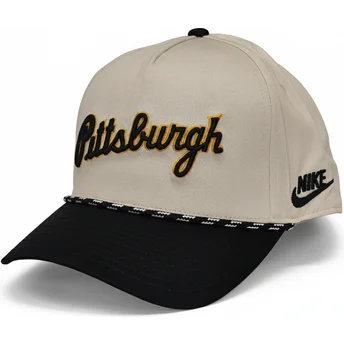 Cap izliekta beige snapback Rise Structured no Pittsburgh Pirates MLB no Nike