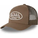 gorra-trucker-marron-ajustable-lof-b3-de-von-dutch