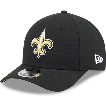 Svart kurvad snapback-keps 9FORTY M-Crown Team New Orleans Saints NFL från New Era
