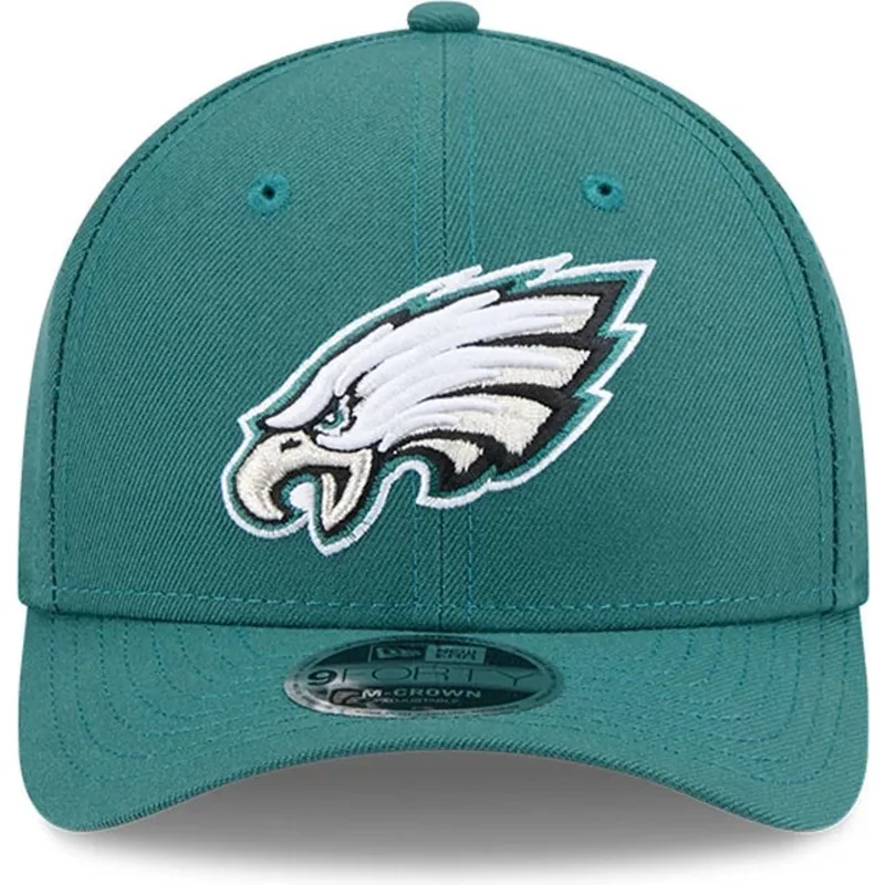 gron-kurvad-keps-snapback-9forty-m-crown-team-philadelphia-eagles-nfl-fran-new-era
