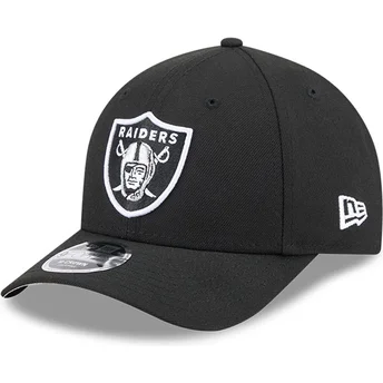 Czarna zakrzywiona czapka snapback 9FORTY M-Crown Team Las Vegas Raiders NFL New Era
