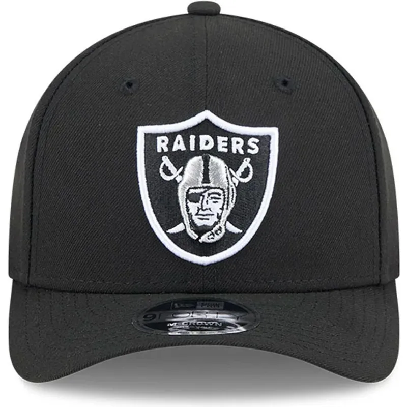 casquette-courbee-noire-snapback-9forty-m-crown-team-las-vegas-raiders-nfl-new-era