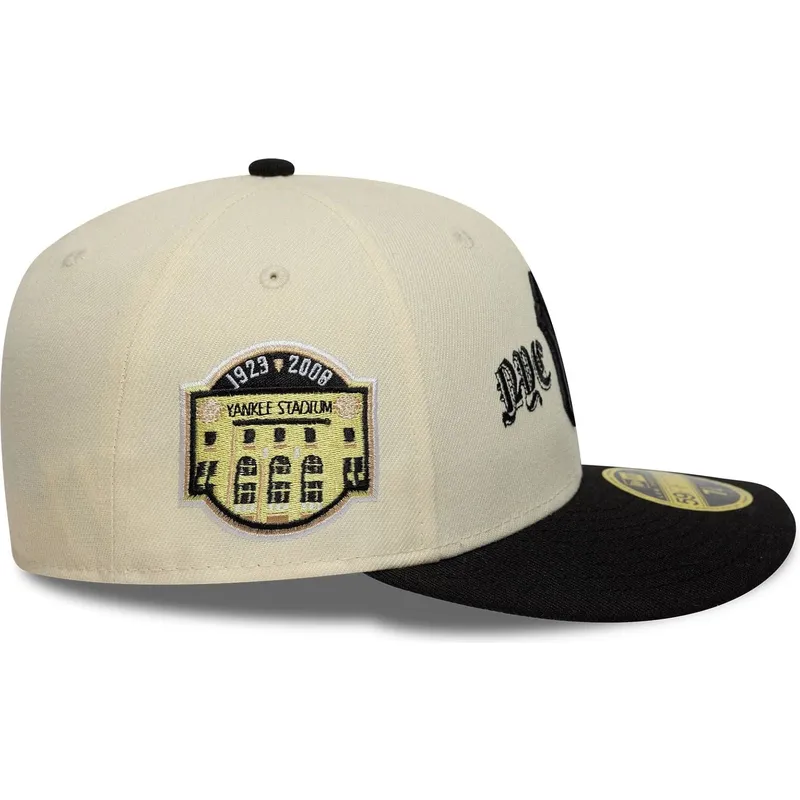czapka-z-zakrzywionym-daszkiem-bezowo-czarna-dopasowana-59fifty-low-profile-precurved-coops-new-york-yankees-mlb-new-era