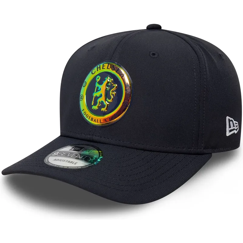 marinbla-bojd-keps-snapback-9seventy-stretch-snap-iridescent-fran-chelsea-football-club-premier-league-av-new-era