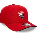 cepur-izliekta-sarkans-snapback-9seventy-stretch-snap-core-no-ducati-motor-motogp-no-new-era