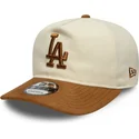 cap-izliekta-brown-adjustable-strap-9fifty-a-frame-suede-visor-no-los-angeles-dodgers-mlb-no-new-era