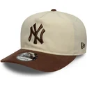 cepur-izliekta-bruns-regulejams-9fifty-a-frame-suede-visor-no-new-york-yankees-mlb-no-new-era