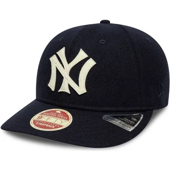 Granatowa zakrzywiona czapka regulowana 9FIFTY Retro Crown Heritage Series New York Yankees MLB New Era