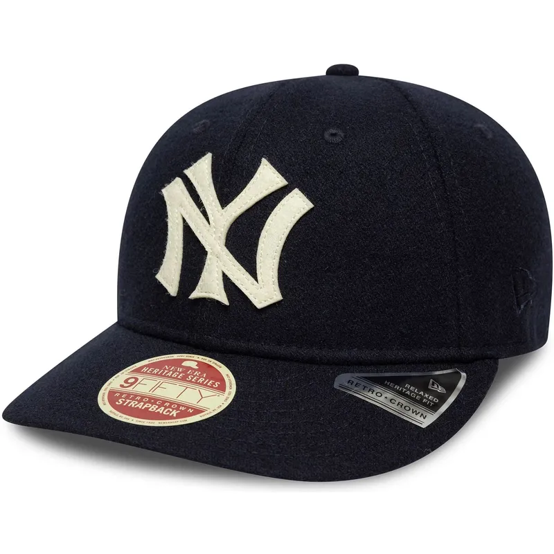 casquette-courbee-bleue-marine-ajustable-9fifty-retro-crown-heritage-series-new-york-yankees-mlb-new-era