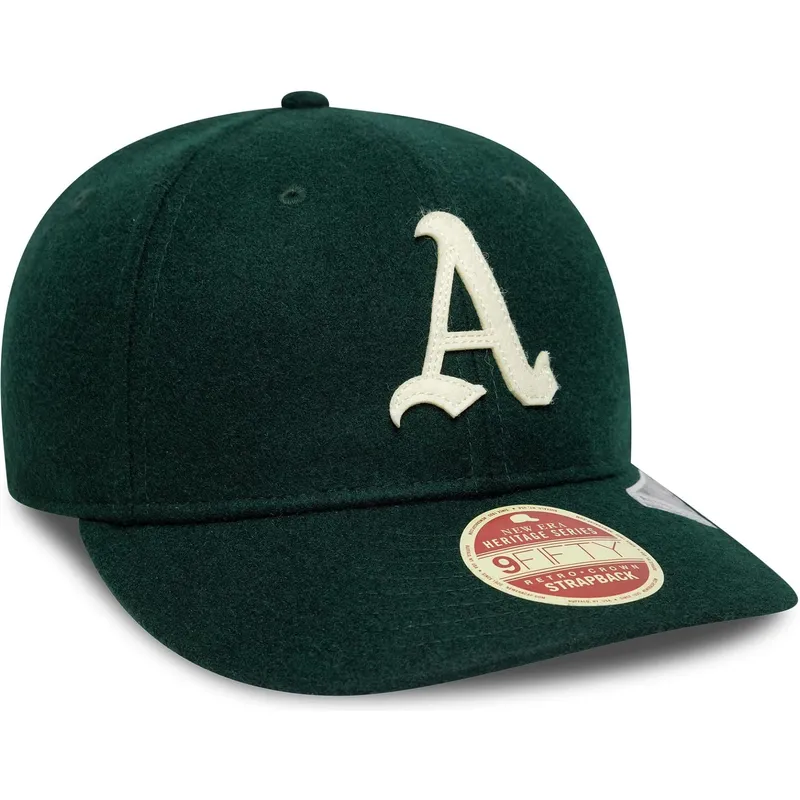 cap-izliekta-green-adjustable-strap-9fifty-retro-crown-heritage-series-no-oakland-athletics-mlb-no-new-era