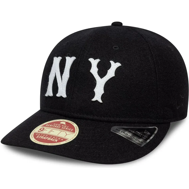 czarna-zakrzywiona-czapka-regulowana-9fifty-retro-crown-heritage-series-new-york-highlanders-mlb-new-era