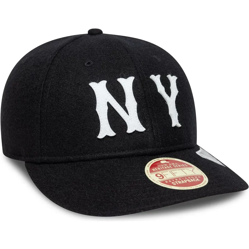 svart-bojd-justerbar-keps-9fifty-retro-crown-heritage-series-fran-new-york-highlanders-mlb-av-new-era