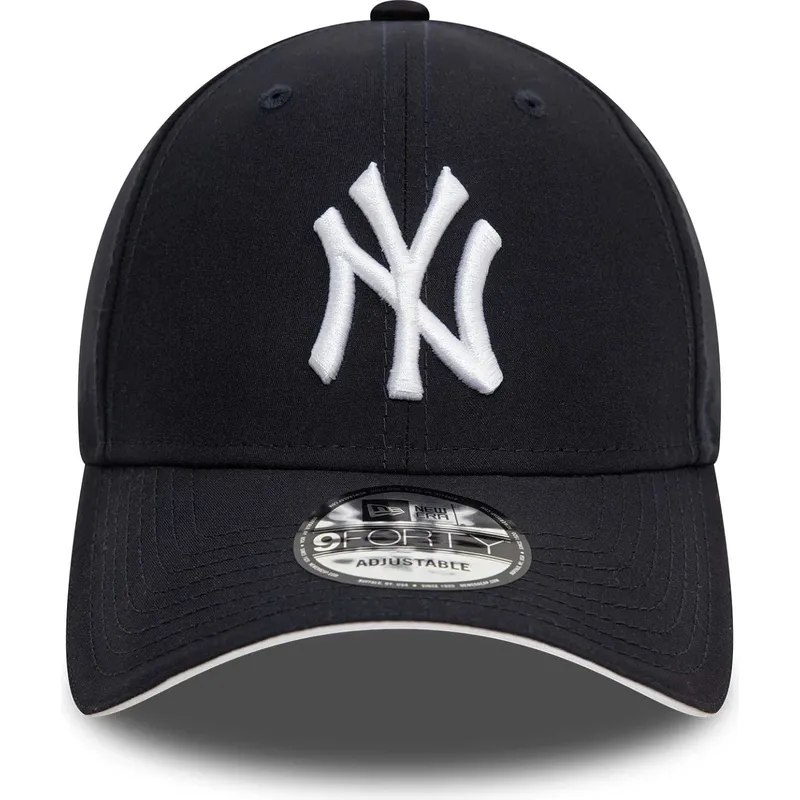 marineblaue-verstellbare-curved-cap-9forty-microfibre-der-new-york-yankees-mlb-von-new-era