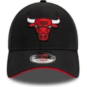 casquette-courbee-noire-ajustable-9forty-microfibre-chicago-bulls-nba-new-era