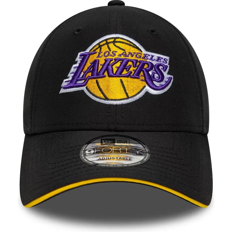 casquette-courbee-noire-ajustable-9forty-microfibre-los-angeles-lakers-nba-new-era