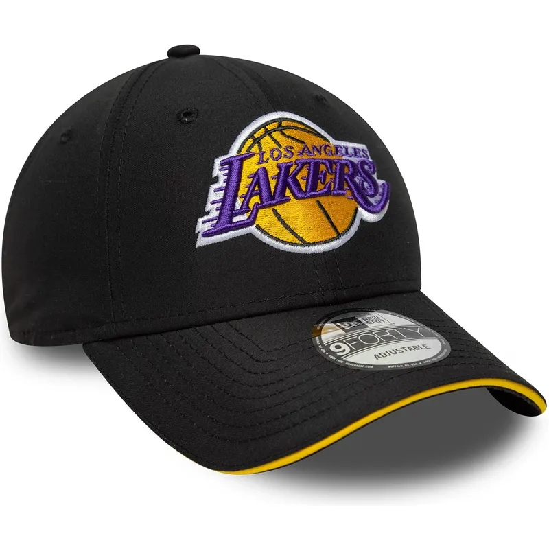 cap-izliekta-black-adjustable-strap-9forty-microfibre-no-los-angeles-lakers-nba-no-new-era