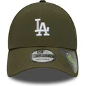 casquette-courbee-verte-ajustable-9forty-recycled-midi-los-angeles-dodgers-mlb-new-era