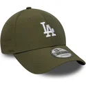 casquette-courbee-verte-ajustable-9forty-recycled-midi-los-angeles-dodgers-mlb-new-era