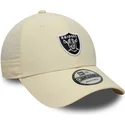 cap-izliekta-beige-adjustable-strap-9forty-recycled-midi-no-las-vegas-raiders-nfl-no-new-era
