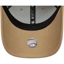 casquette-courbee-marron-ajustable-avec-logo-marron-9forty-outline-los-angeles-dodgers-mlb-new-era