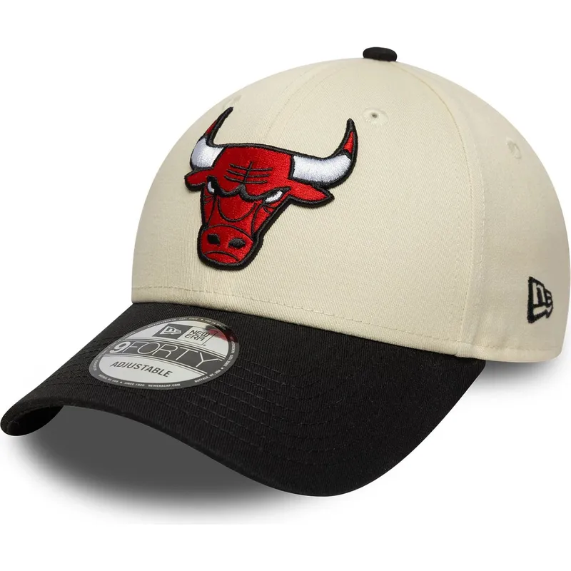 cepur-izliekta-bess-regulejama-lente-9forty-colour-block-no-chicago-bulls-nba-no-new-era