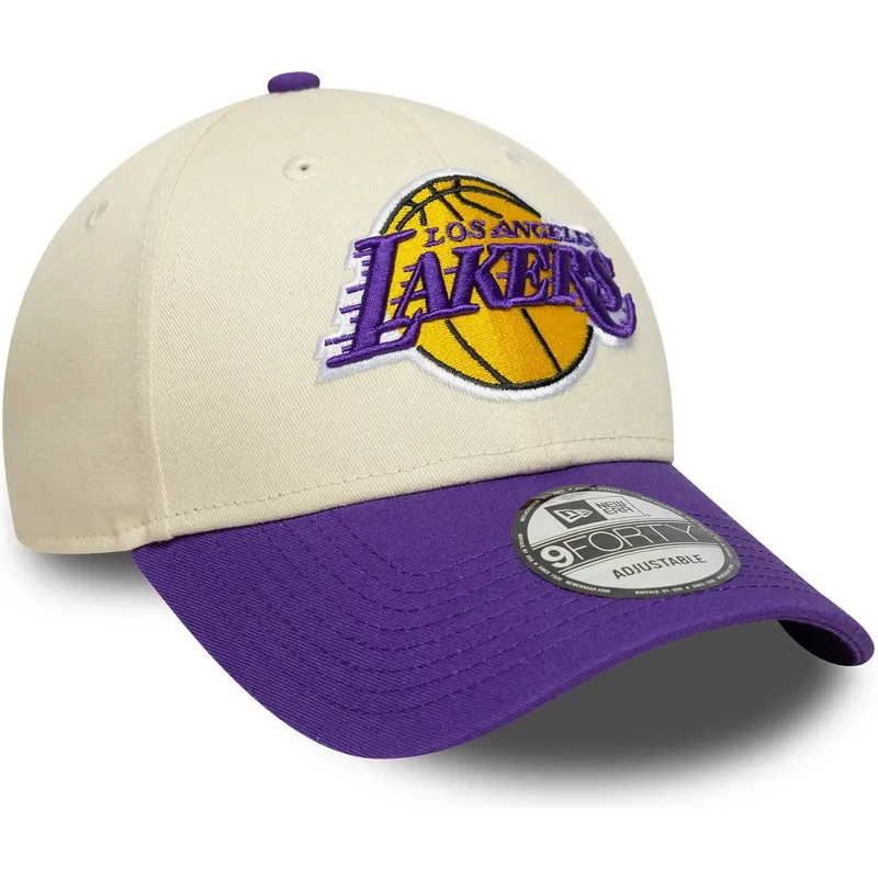 cepur-izliekta-bess-regulejams-9forty-colour-block-no-los-angeles-lakers-nba-no-new-era