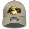 cap-izliekta-beige-snapback-9forty-metallic-no-los-angeles-lakers-nba-no-new-era