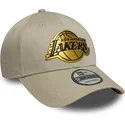 beige-bojd-keps-snapback-9forty-metallic-los-angeles-lakers-nba-fran-new-era
