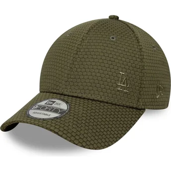 Cepur izliekta zaļš snapback 9FORTY Mesh Flawless no Los Angeles Dodgers MLB no New Era