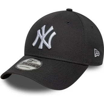 Gorra curva gris ajustable 9FORTY League Essential de New York Yankees MLB de New Era