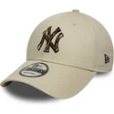 cap-izliekta-beige-adjustable-strap-9forty-camo-infill-no-new-york-yankees-mlb-no-new-era