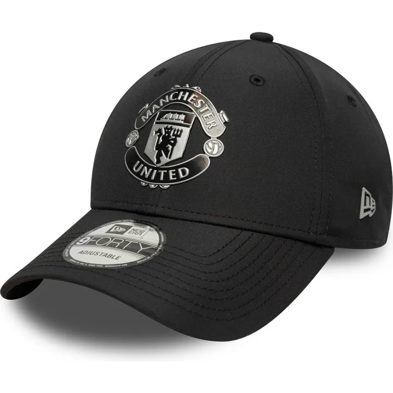 cepur-izliekta-melns-regulejams-9forty-reflective-no-manchester-united-football-club-premier-league-no-new-era