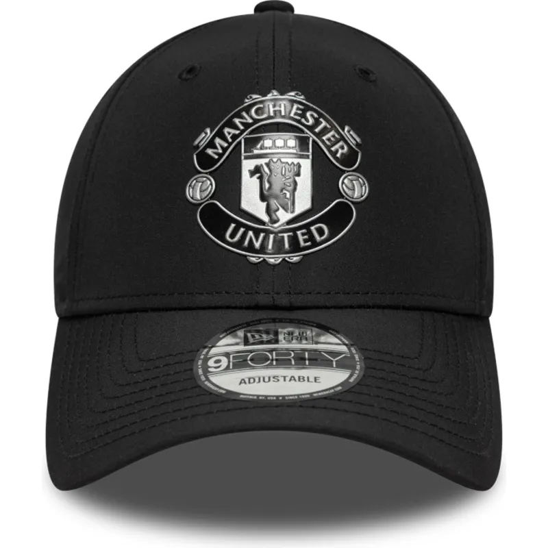 cepur-izliekta-melns-regulejams-9forty-reflective-no-manchester-united-football-club-premier-league-no-new-era