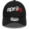 new-era-curved-brim-9forty-wordmark-aprilia-piaggio-black-adjustable-cap
