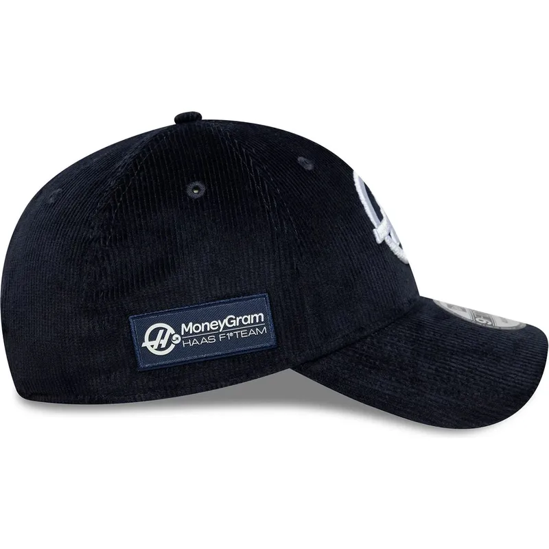 cap-izliekta-navy-blue-adjustable-strap-9forty-cord-no-haas-f1-team-formula-1-no-new-era