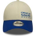 casquette-courbee-beige-et-bleue-ajustable-9forty-seasonal-red-bull-racing-formula-1-new-era