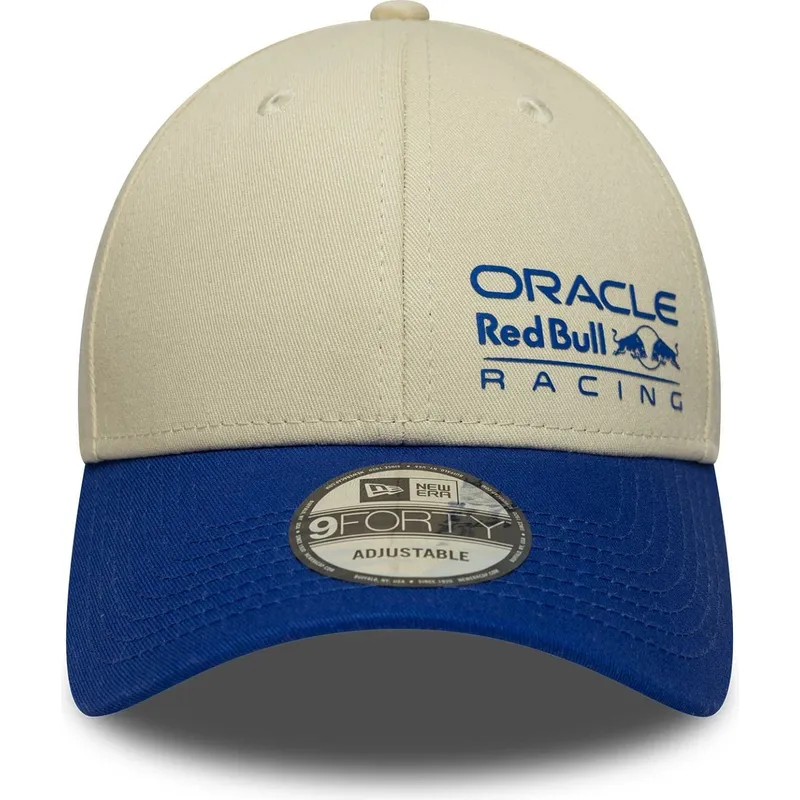 gorra-curva-beige-y-azul-ajustable-9forty-seasonal-de-red-bull-racing-formula-1-de-new-era