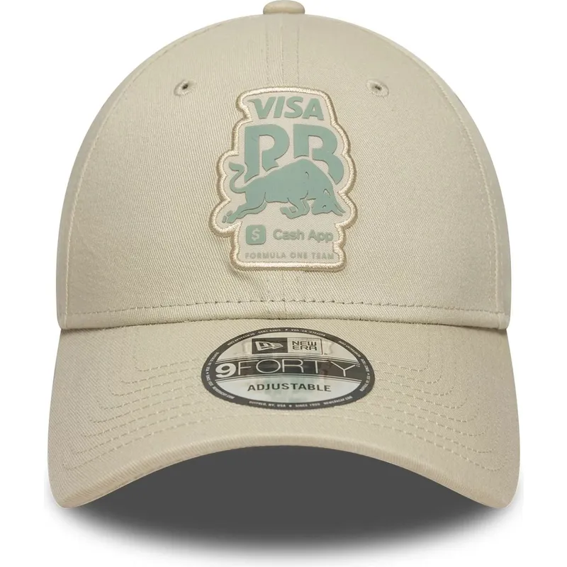 cap-izliekta-beige-adjustable-strap-9forty-seasonal-no-racing-bulls-f1-team-formula-1-no-new-era