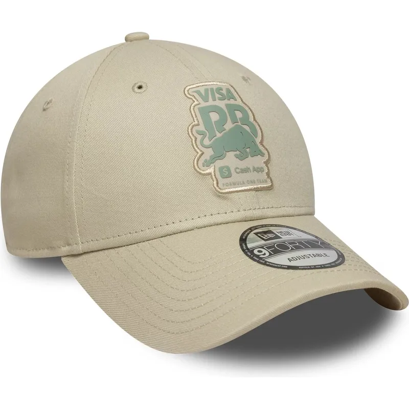 cap-izliekta-beige-adjustable-strap-9forty-seasonal-no-racing-bulls-f1-team-formula-1-no-new-era