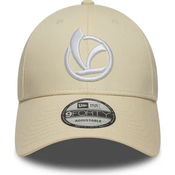 Cap izliekta beige adjustable strap 9FORTY no New Era