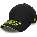cap-izliekta-black-adjustable-strap-9forty-recycled-stripe-no-valentino-rossi-vr46-motogp-no-new-era