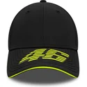 cap-izliekta-black-adjustable-strap-9forty-recycled-stripe-no-valentino-rossi-vr46-motogp-no-new-era