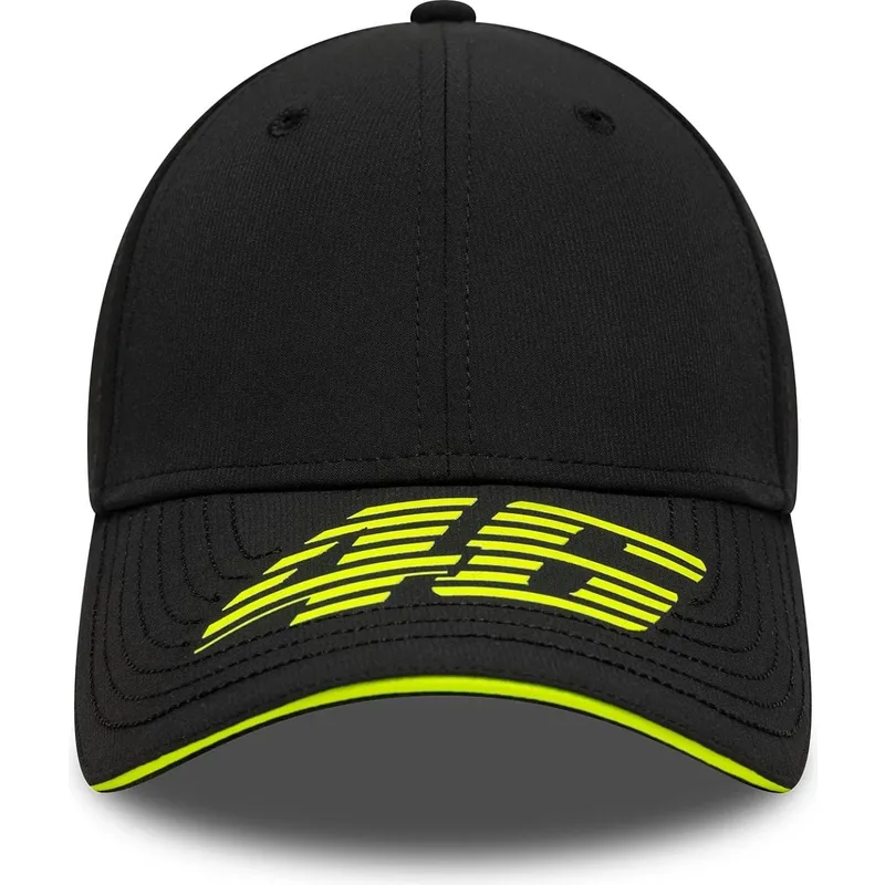 svart-bojd-justerbar-keps-9forty-recycled-stripe-valentino-rossi-vr46-motogp-fran-new-era