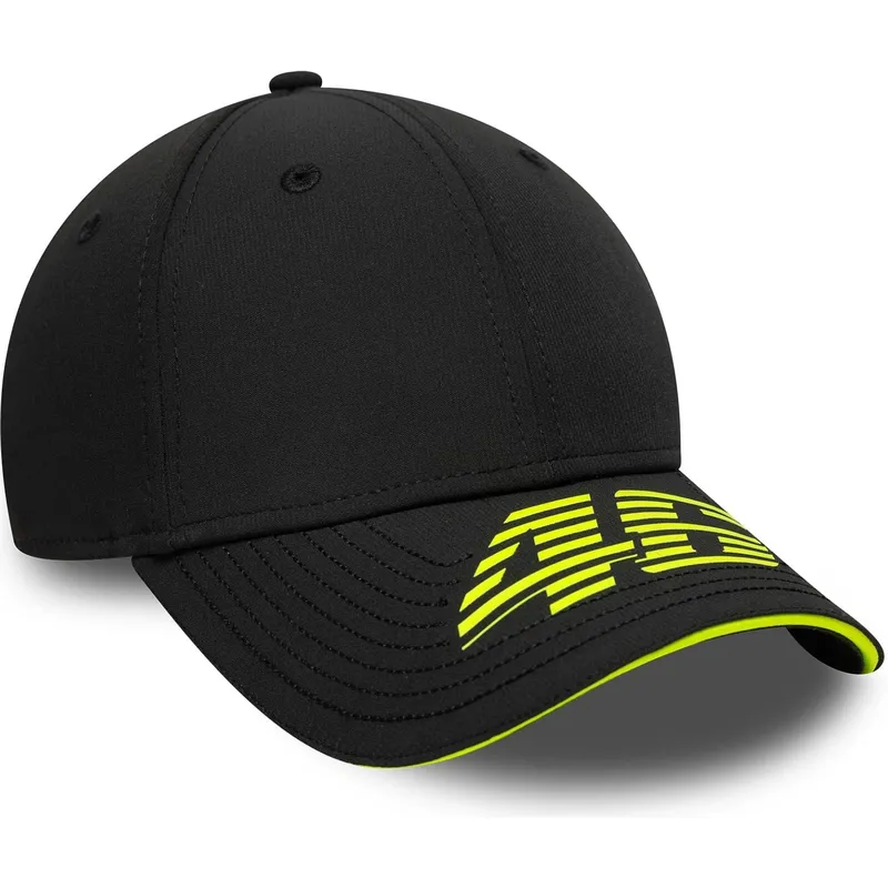 cap-izliekta-black-adjustable-strap-9forty-recycled-stripe-no-valentino-rossi-vr46-motogp-no-new-era cap-izliekta-black-adjustable-strap-9forty-recycled-stripe-no-valentino-rossi-vr46-motogp-no-new-era