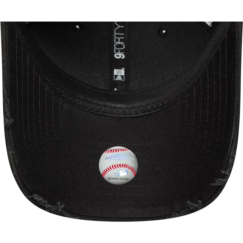 cap-izliekta-black-adjustable-strap-9forty-wash-distress-no-new-york-yankees-mlb-no-new-era cap-izliekta-black-adjustable-strap-9forty-wash-distress-no-new-york-yankees-mlb-no-new-era