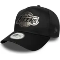 cap-izliekta-black-snapback-9forty-e-frame-metallic-no-los-angeles-lakers-nba-no-new-era