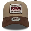 cepur-izliekta-bruns-regulejama-lente-9forty-e-frame-patch-suede-no-new-era