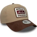 cepur-izliekta-bruns-regulejams-9forty-e-frame-patch-suede-no-new-era