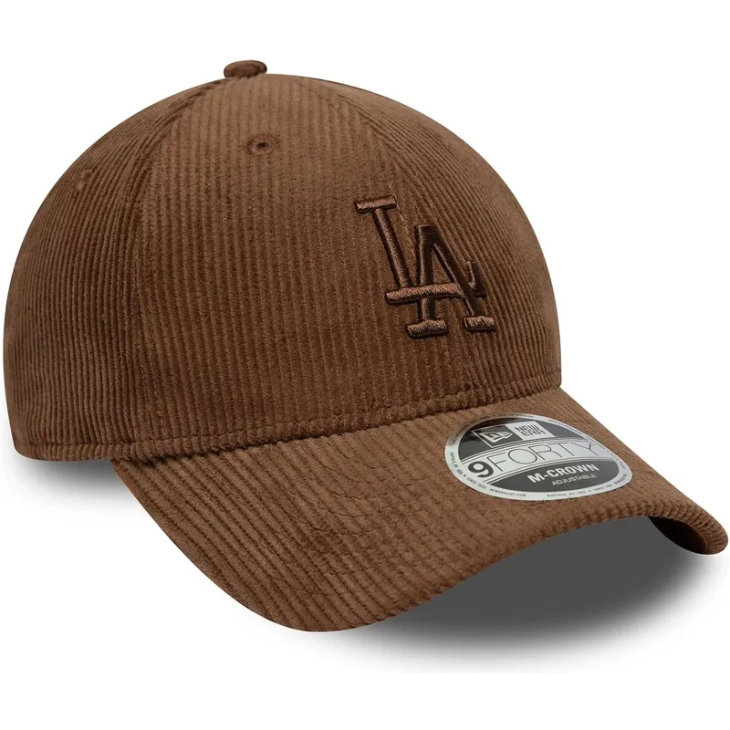 cepur-izliekta-bruns-regulejams-9forty-m-crown-cord-no-los-angeles-dodgers-mlb-no-new-era